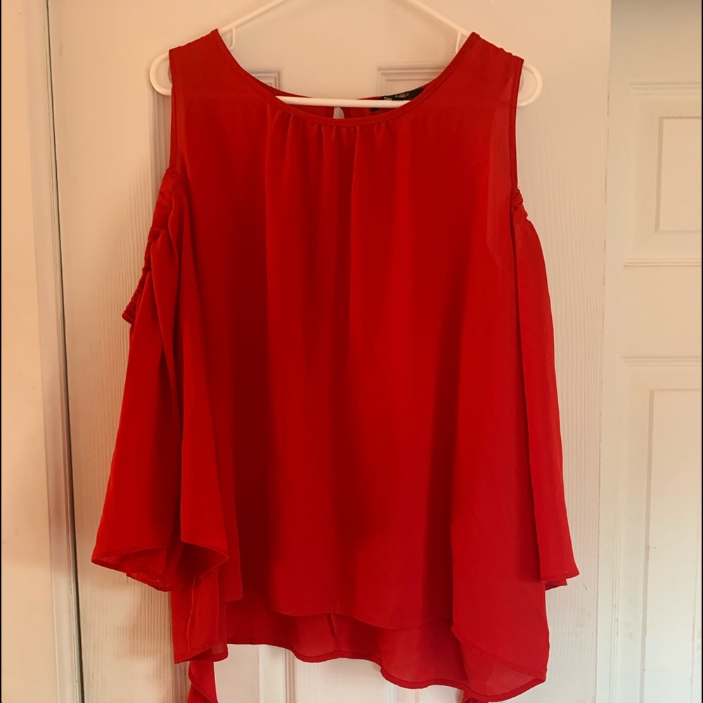 Red blouse